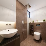 Brown Hues Bathroom Design